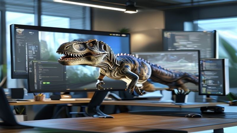 Blender恐龙超完整实例制作视频【画质高清有素材】 Blender恐龙超完整实例制作视频【画质高清有素材】封面图