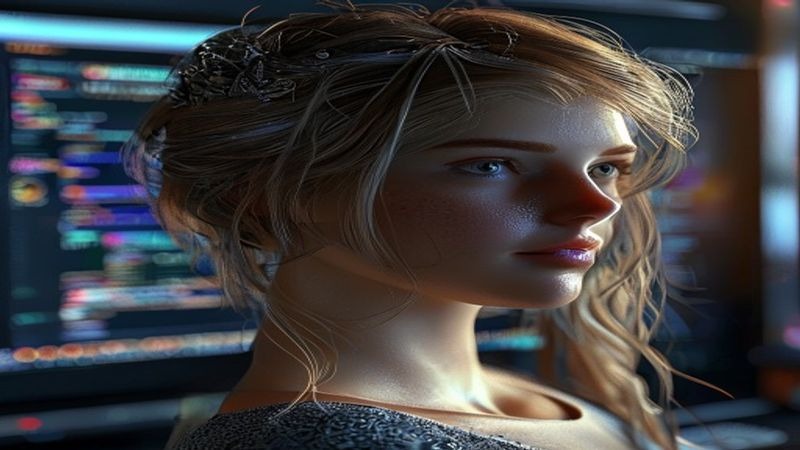 Blender女性头发造型实例制作 Blender女性头发造型实例制作封面图