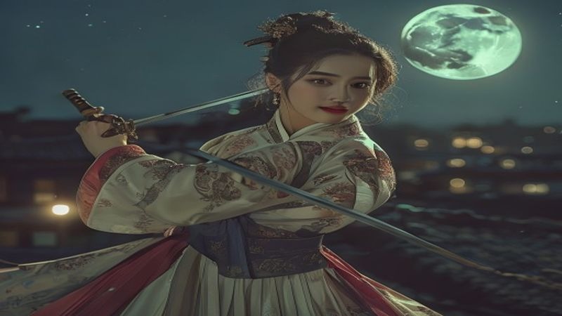名称：夜晚开的花 밤에 피는 꽃 (2024)