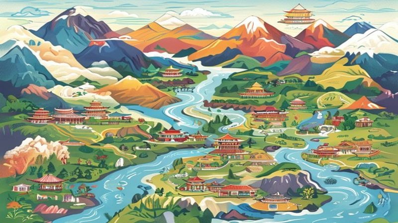 半小时漫画中国地理西藏 青海 云南 贵州 尽览祖国大好河山封面图