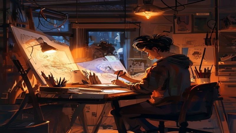 熬夜的阿丢暑期绘画速写班 熬夜的阿丢暑期绘画速写班封面图