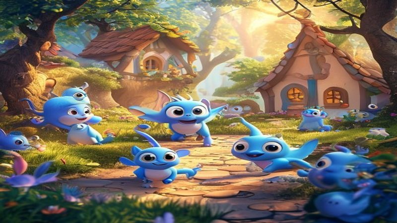 经典童话绘本故事蓝精灵TheSmurfs(视频版) 经典童话绘本故事蓝精灵TheSmurfs(视频版)封面图