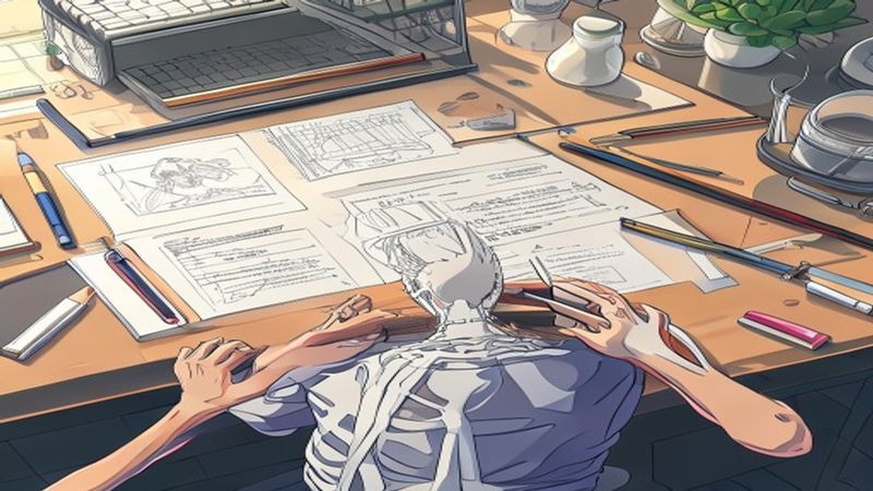 代代木动画学院零基础绘画课程，从结构到完整人物的系统训练