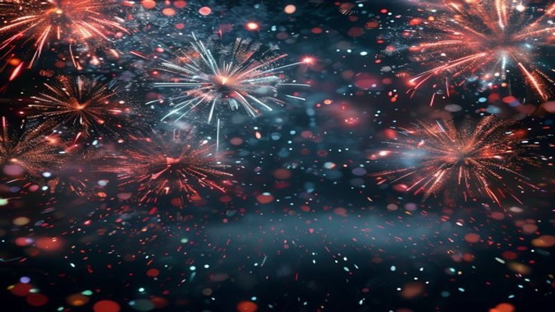 AE模板-2026新年数字倒计时开场片头烟花动画封面图