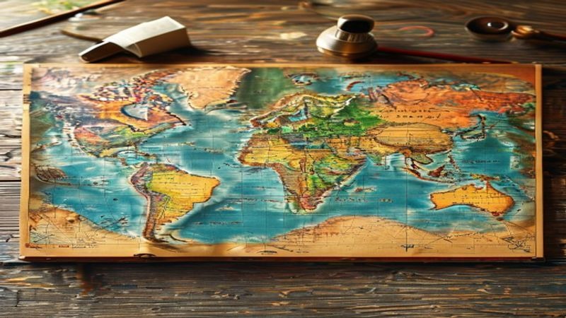世界地图 世界地图封面图
