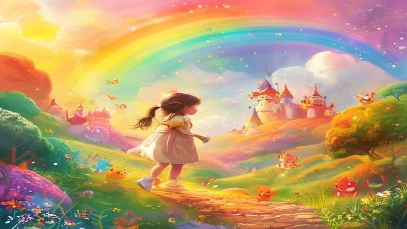 儿童色彩启蒙教育动画小真与彩虹王国