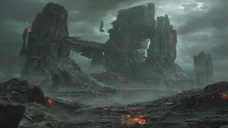 1600张科幻外星恐怖战争废墟环境背景 5K高清图片素材 ENVIRONMENTS V1+2封面图