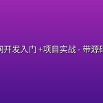 物联网开发入门 +项目实战 – 带源码课件