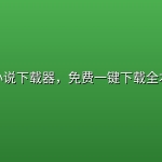 番茄小说下载器，免费一键下载全本小说