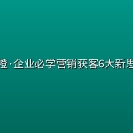 飞橙·企业必学营销获客6大新思维