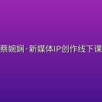 蔡婉娴·新媒体IP创作线下课