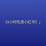 【书籍】《5小时吃透小红书》」