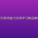 【精品教程】提升职场能力实用学习精品教程