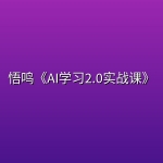 悟鸣《AI学习2.0实战课》