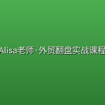 Alisa老师·外贸翻盘实战课程