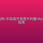 慕课网机构-中高级开发晋升利器 MySQL面试指南