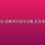 90后 经典流行音乐合集 五百多首