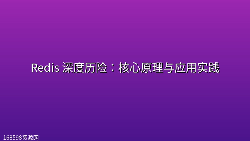Redis 深度历险：核心原理与应用实践封面图