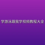 学游泳跟我学视频教程大全