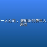 超级个体一人公司 ，做知识付费年入百万实操路径