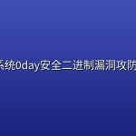 看雪- 系统0day安全二进制漏洞攻防第一期