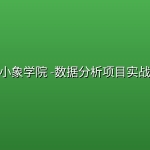 小象学院 -数据分析项目实战