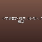 学而思丨小学语数外 校内 小升初 小学奥全套精华