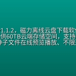 【2038期】乐享云 v1.1.2，磁力离线云盘下载软件APP，登录即提供60TB云端存储空间，支持磁力链接、BT种子文件在线预览播放、不限速下载