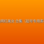 国内网红美女 合集（起号专用素材）