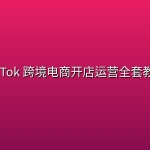 TikTok 跨境电商开店运营全套教程