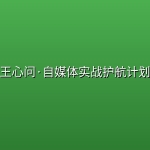 王心问·自媒体实战护航计划