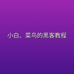 小白、菜鸟的黑客教程