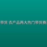 AI带货 农产品两大热门带货赛道