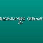 幕思城·淘宝培训VIP课程（更新26年双十一活动）