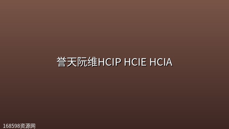 誉天阮维HCIP HCIE HCIA 誉天阮维HCIP HCIE HCIA封面图
