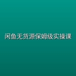 闲鱼无货源保姆级实操课