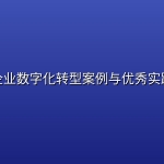 企业数字化转型案例与优秀实践