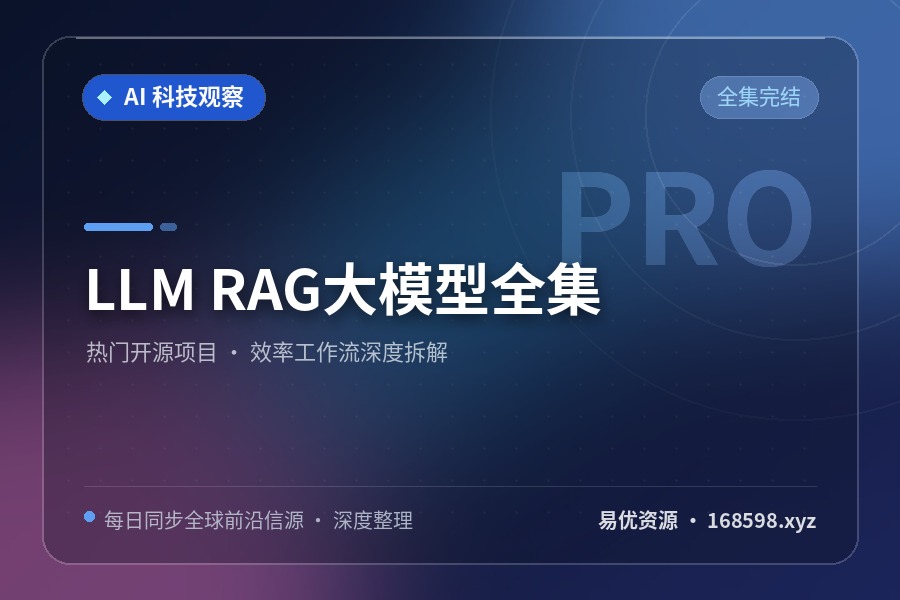 LLM RAG大模型全集 LLM RAG大模型全集封面图